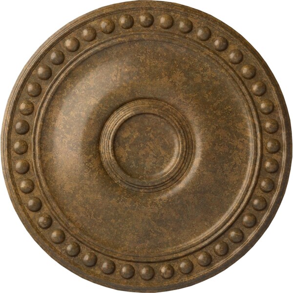 Ekena Millwork Foster Ceiling Medallion (Fits Canopies up to 5 5/8"), Hand-Painted Rubbed Bronze, 19 1/8"OD x 1"P CM19FORZS - main